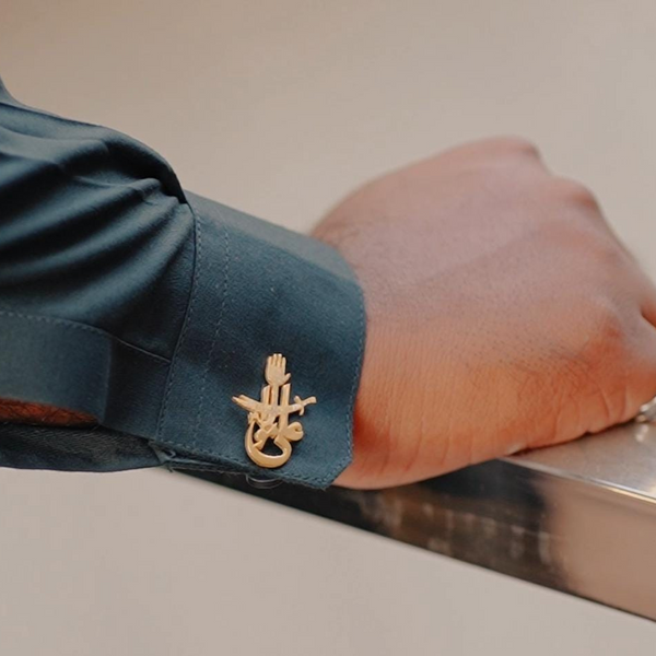 Ali Mola Cufflink & Lapel Pin (2 in one)